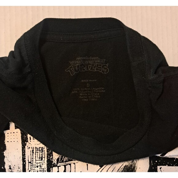 Teenage Mutant Ninja Turtles T-Shirt Mens Small Shredder Black Graphic TMNT Tee - Picture 5 of 5